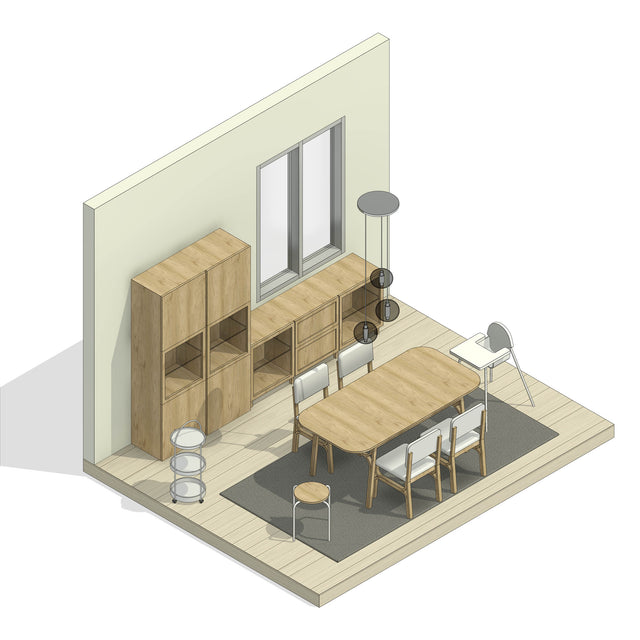 Revit Family - Dining Room