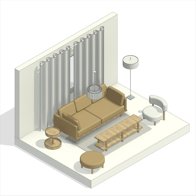 Revit Family - Living Room