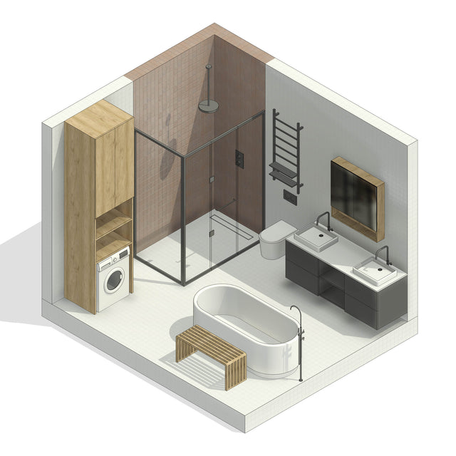 Revit Family - Bathroom