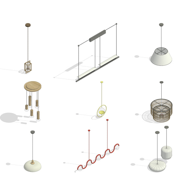Revit Family - Pendant Lamps