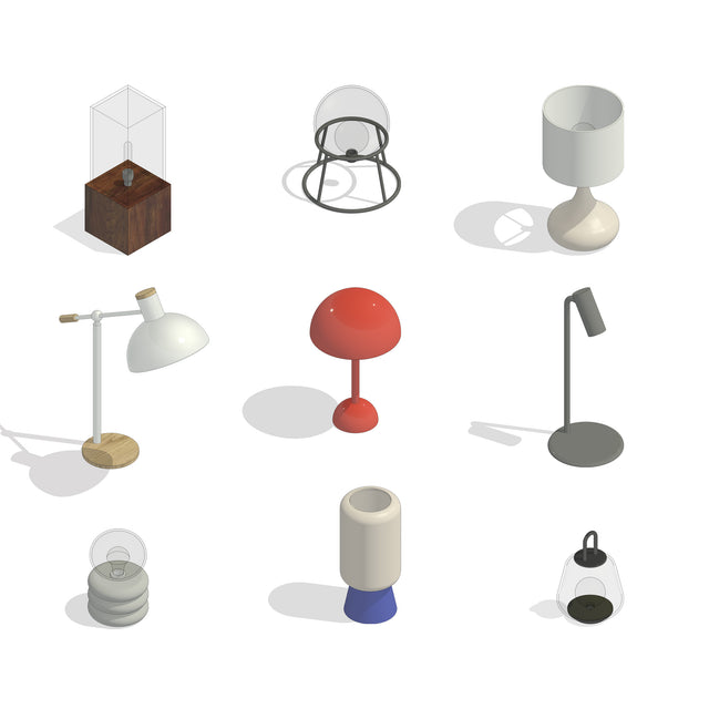 Revit Family - Table and Desk Lamps