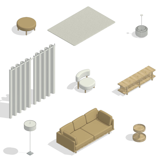 Revit Family - Living Room