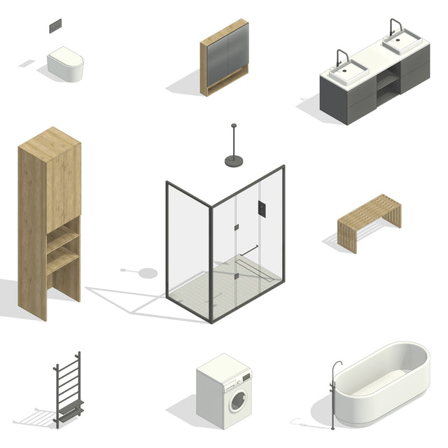 Revit Family - Bathroom