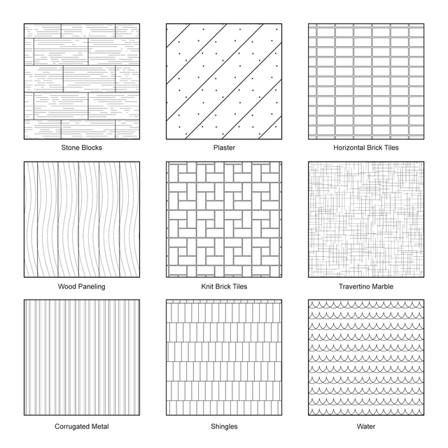 Illustrator Pattern Library - Huge Architectural Materials Mega-Pack (17 Sets in 1)