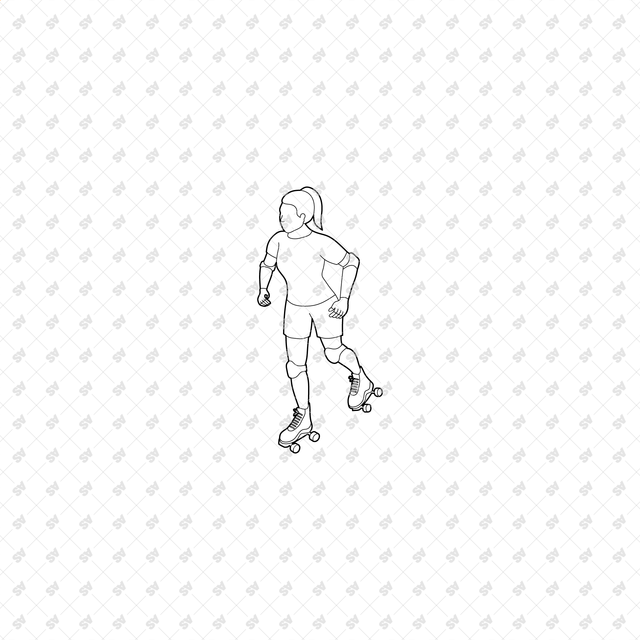 CAD, Vector, PNG Outdoor Characters in Isometric View