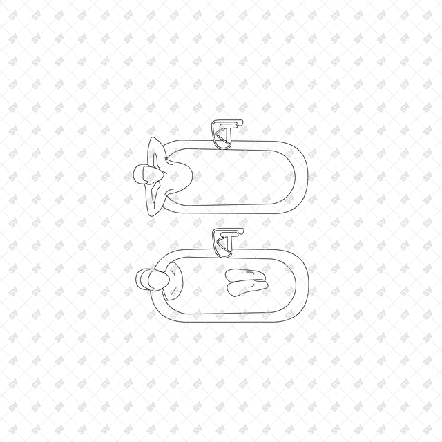 CAD, Vector Home Life Characters in Plan View Multi-Pack (Top view)