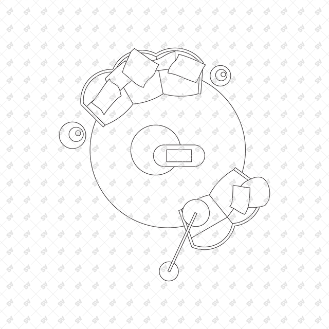 CAD, Vector, PNG Living Rooms in Top View