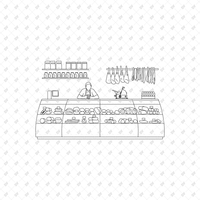 CAD, Vector Italian Food Store, Trattoria and Market