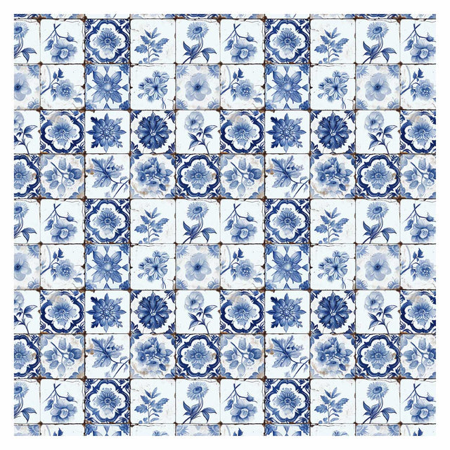 Illustrator Pattern Library - Delft Tiles Textures