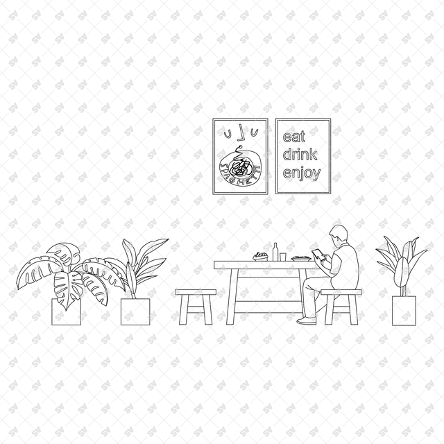 CAD, Vector Italian Food Store, Trattoria and Market