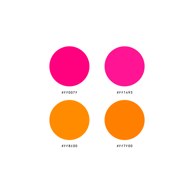 Illustrator Swatches Library - Fluorescent Colors