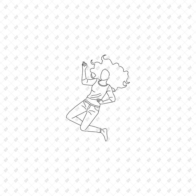 CAD, Vector, PNG Chilling Characters in Plan View Multi-Pack (Top View)