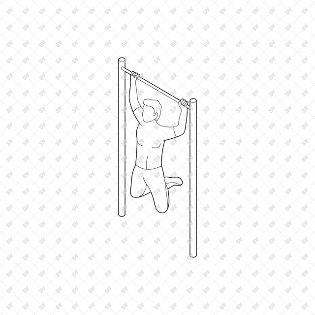 CAD, Vector, PNG Isometric View Workout Characters