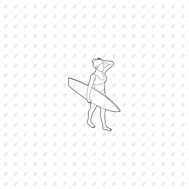 CAD, Vector, PNG Outdoor Characters in Isometric View
