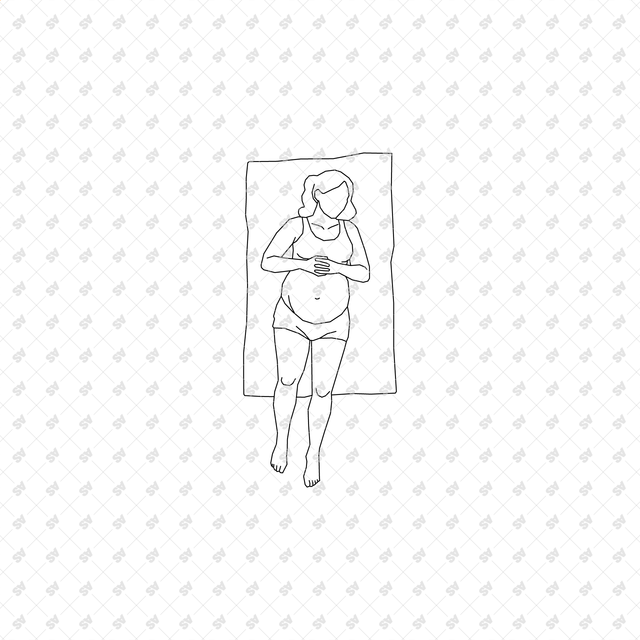 CAD, Vector, PNG Chilling Characters in Plan View Multi-Pack (Top View)