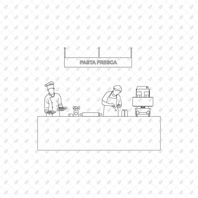 CAD, Vector Italian Food Store, Trattoria and Market