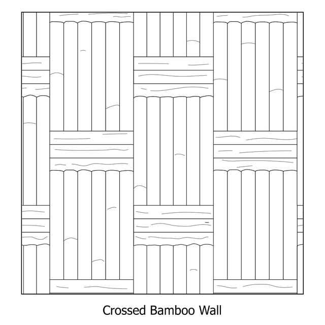 Illustrator Pattern Library - Bamboo Panels