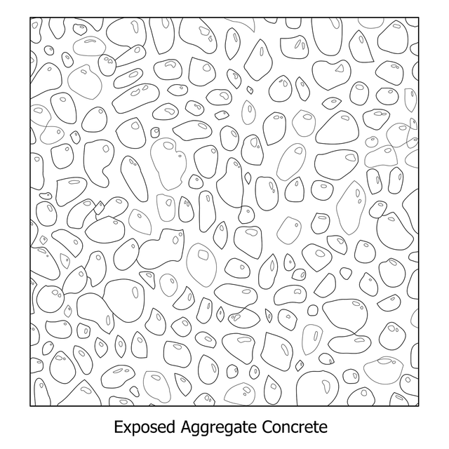 Illustrator Pattern Library - Exposed Aggregate Concrete