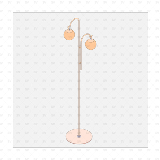 isometric lamp png