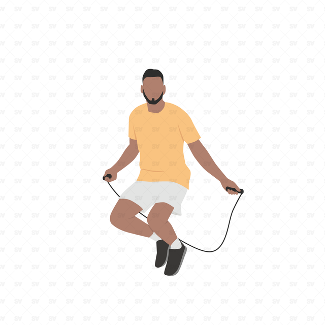 Vector, PNG People Doing Sports Set in Front and Side View