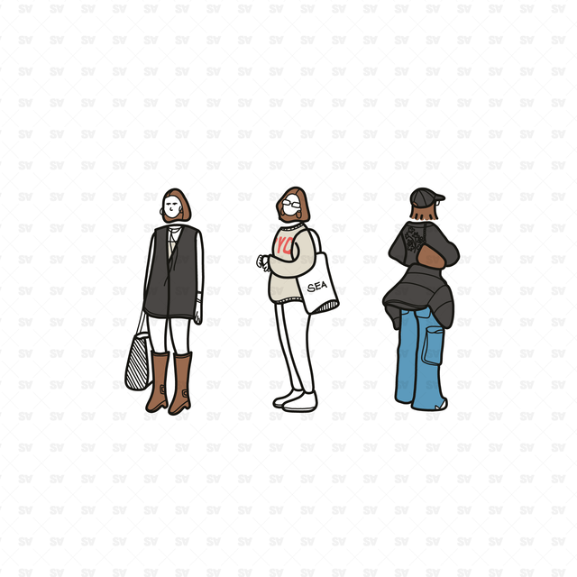Vector PNG Casual Street Characters