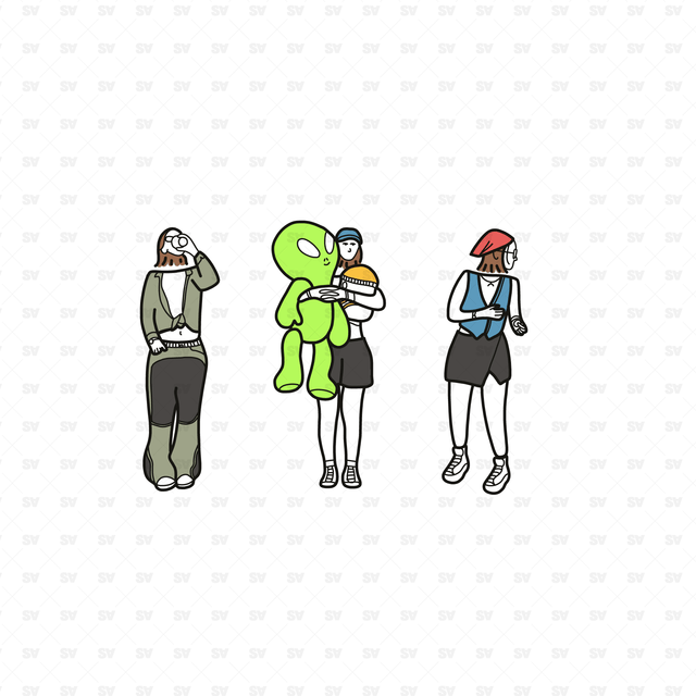 Vector PNG Casual Street Characters