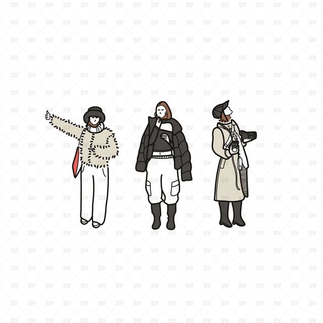 Vector PNG Casual Street Characters