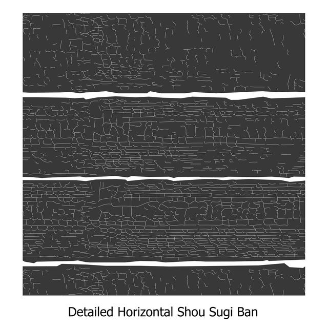 Illustrator Pattern Library - Shou Sugi Ban (Charred Wood Panels)