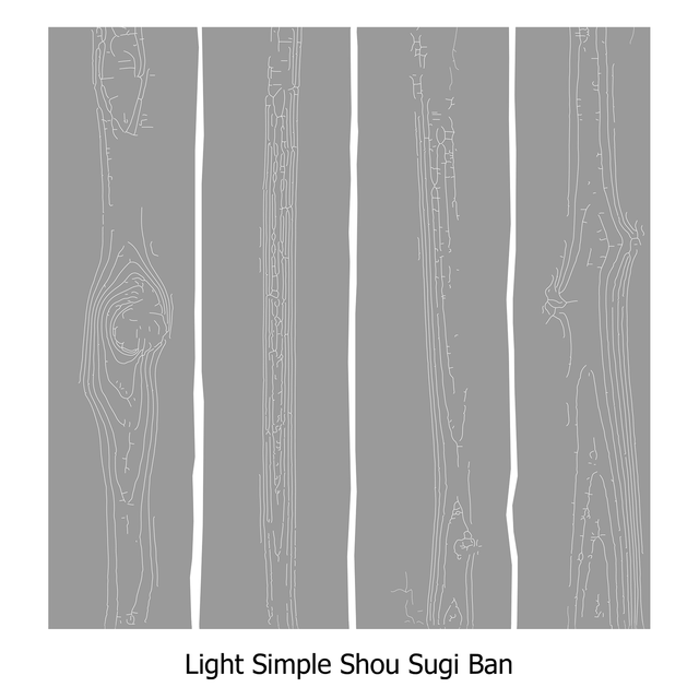 Illustrator Pattern Library - Shou Sugi Ban (Charred Wood Panels)