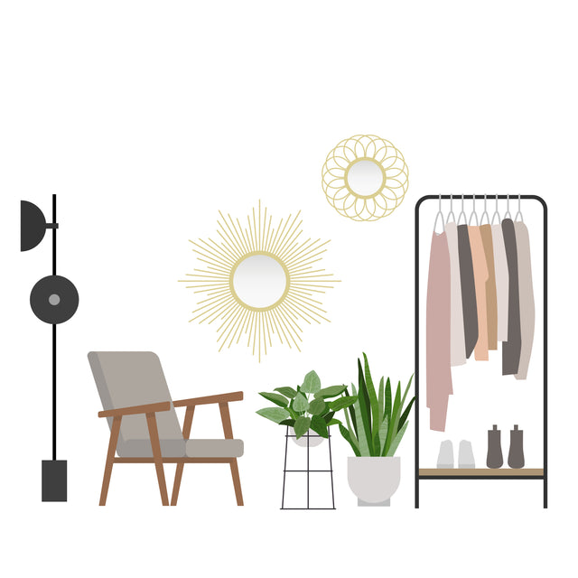 Vector Bedroom Furniture and Décor Mega-Pack (108 figures +PNGs)