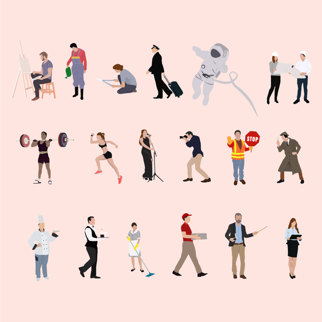 flat vector professional people