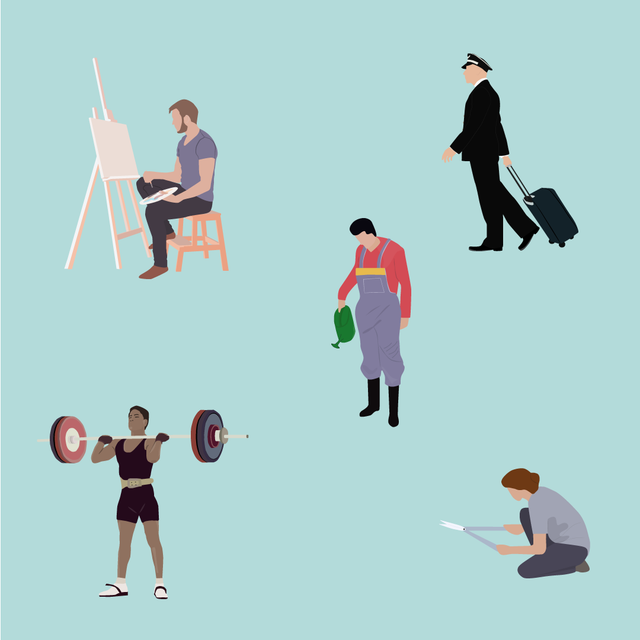 flat vector professional people