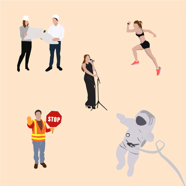 flat vector professional people