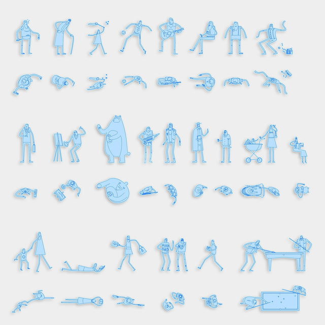 people photoshop brushes top view