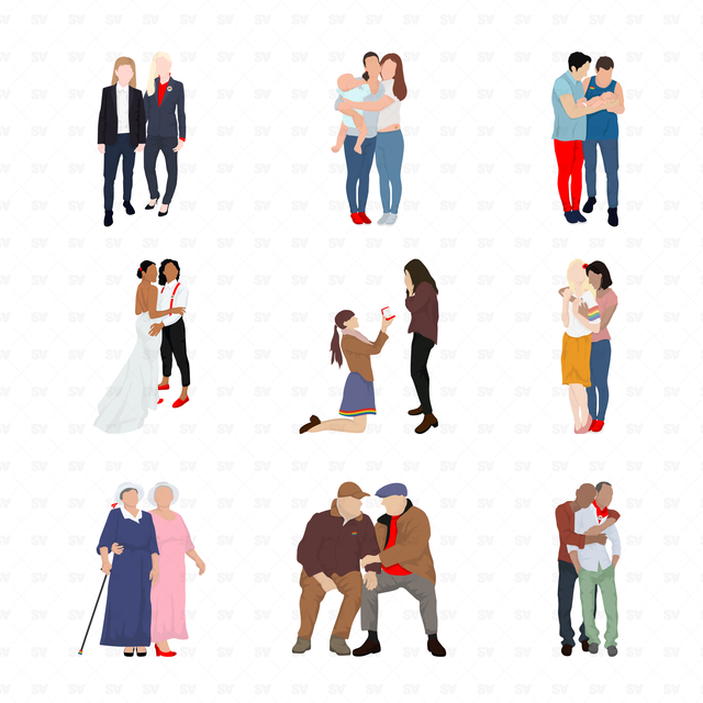 LGBT Pride Vector People