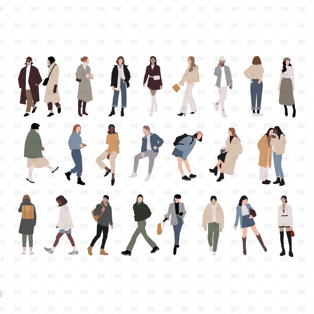 flat vector people illustration
