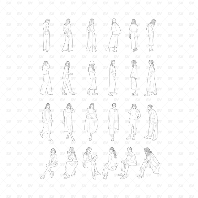 vector female character