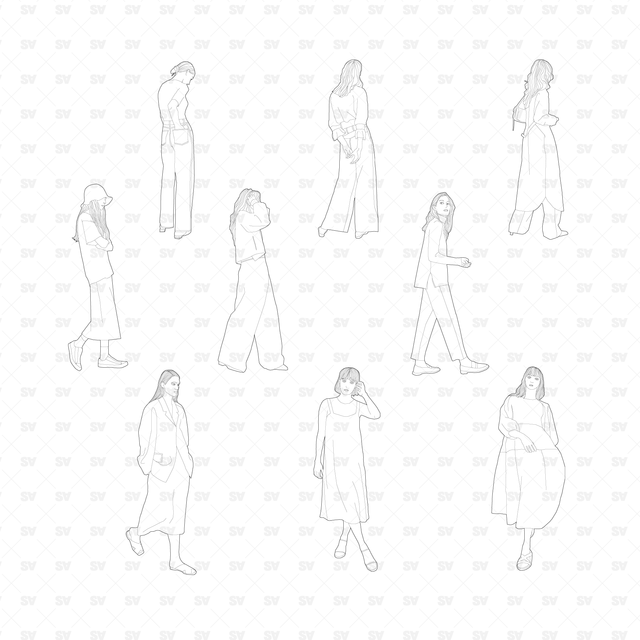 vector female character