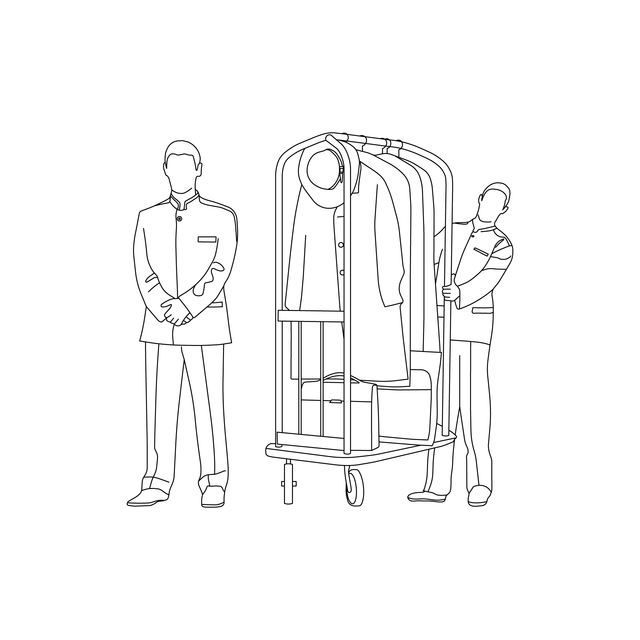 CAD & Vector Hotel Staff Set
