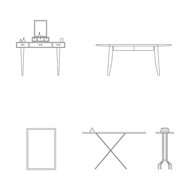 Vector Hotel's Room Furniture