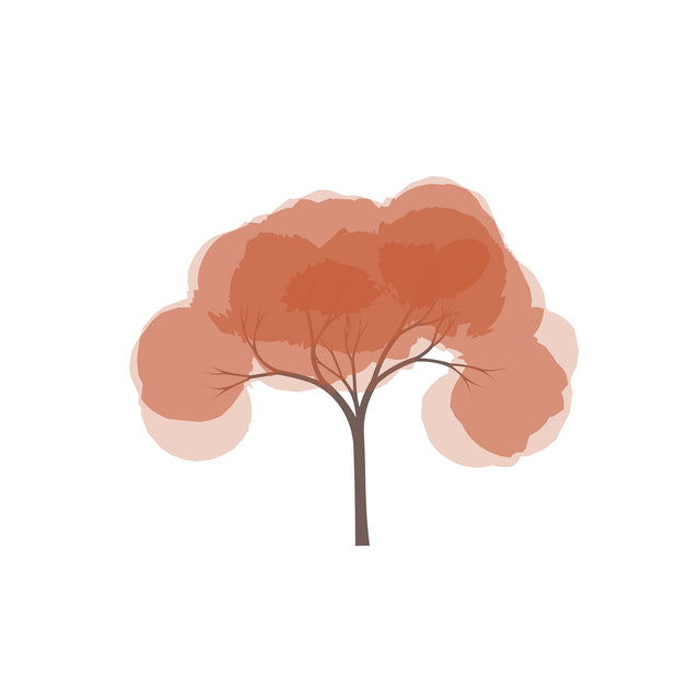 Flat Vector Watercolor Trees (+PNGs)