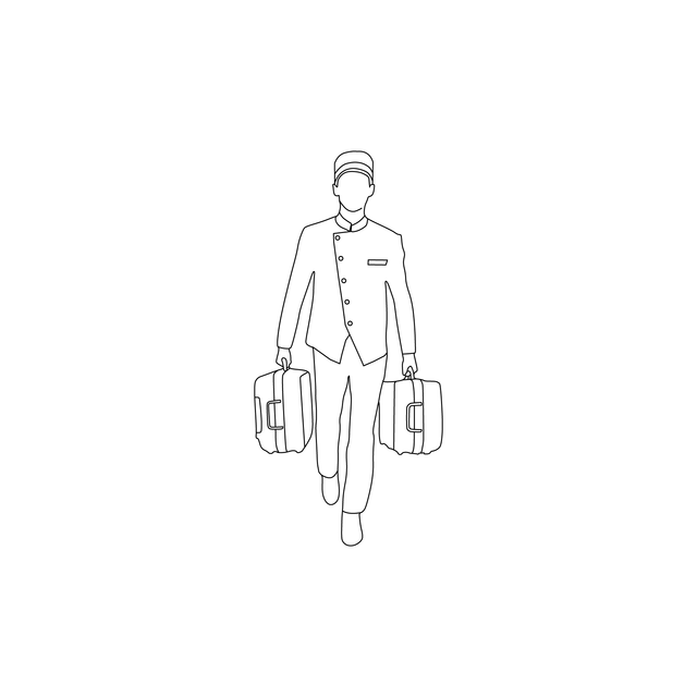 CAD & Vector Hotel Staff Set