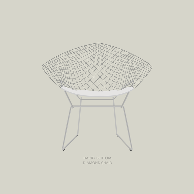 harry bertoia diamond chair