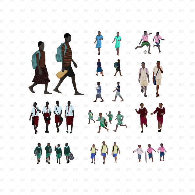 vector indian people