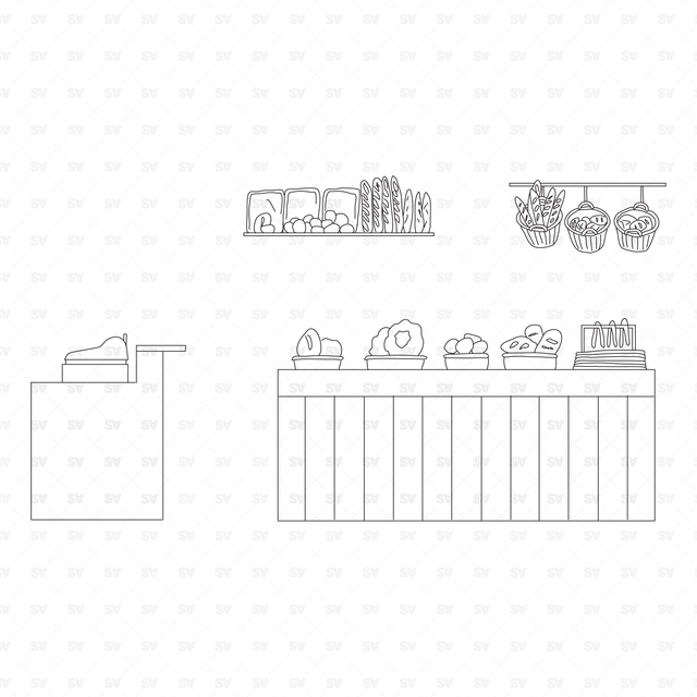 Vector & CAD Shops Set