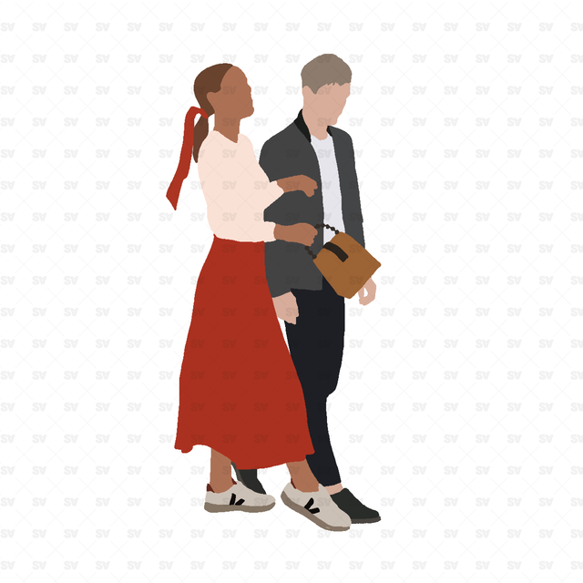flat vector European People