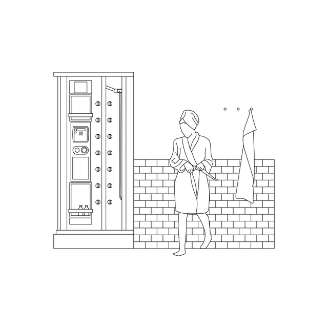 CAD & Vector Restroom/ Toilet/ WC Furniture Side View Set