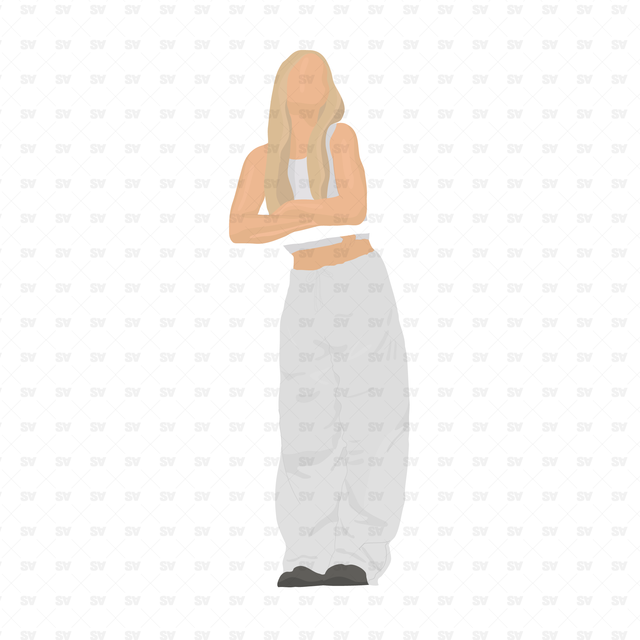 flat vector woman