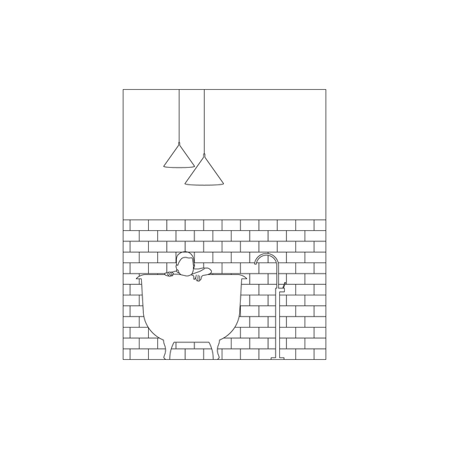 CAD & Vector Restroom/ Toilet/ WC Furniture Side View Set