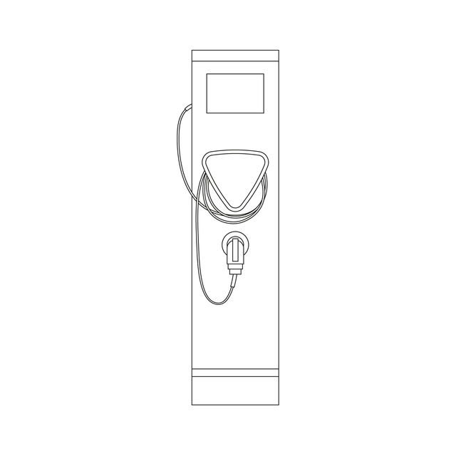 CAD & Vector Electric Car Vehicle Charging Stations Set